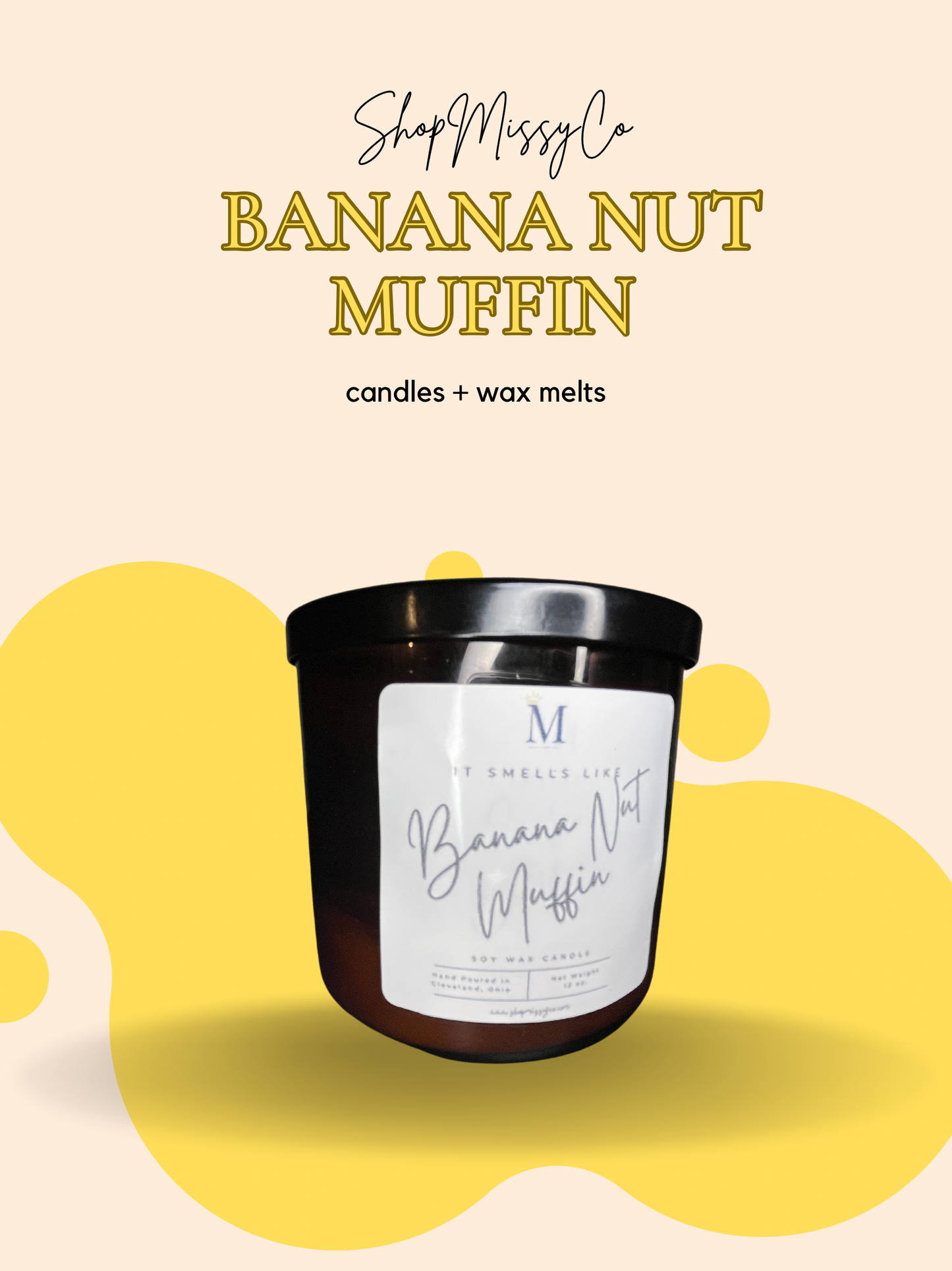 Banana Nut Muffin Candle